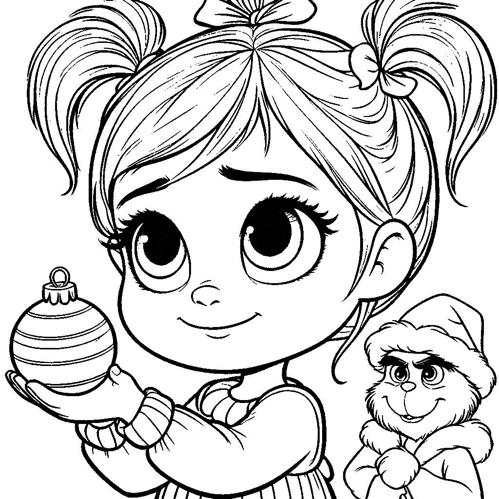 coloriage Cindy Lou pour enfant