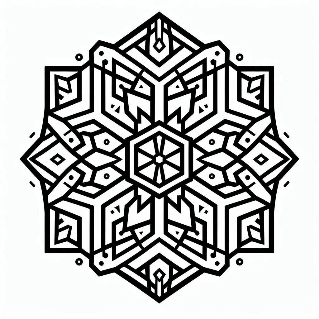 coloriage Flocon de Neige en ligne