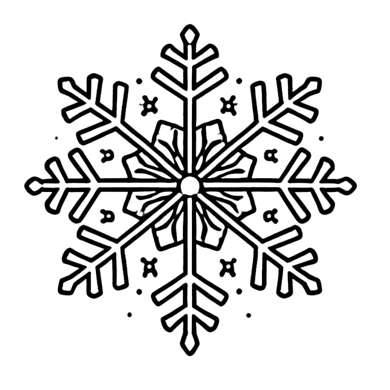 Coloriage Flocon de neige
