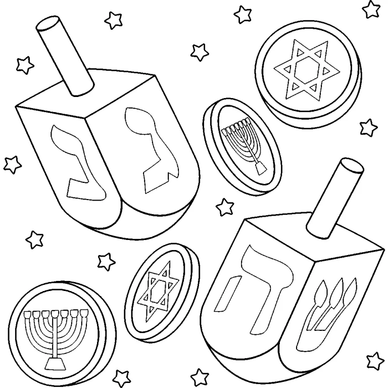 Coloriage Hanoucca