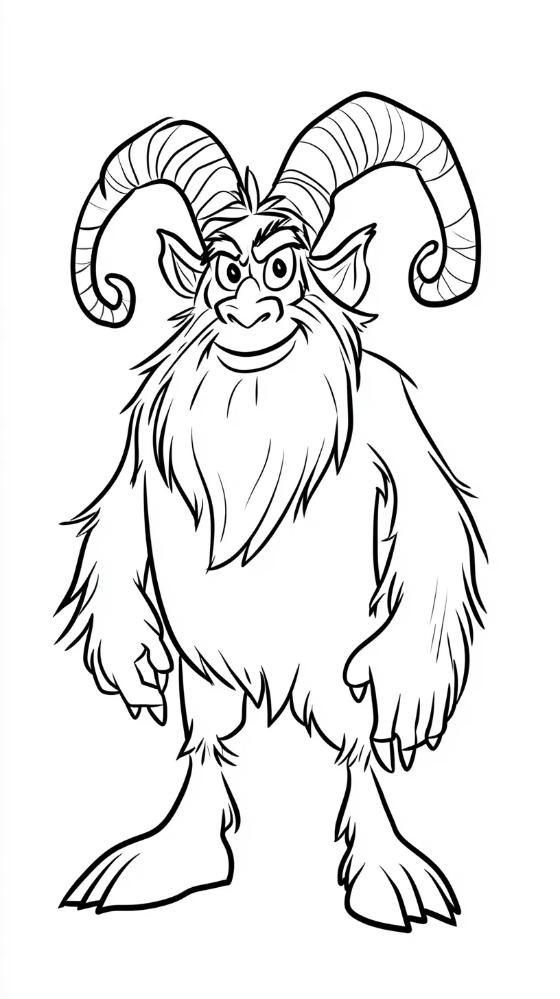 coloriage Krampus gratuit en ligne 1