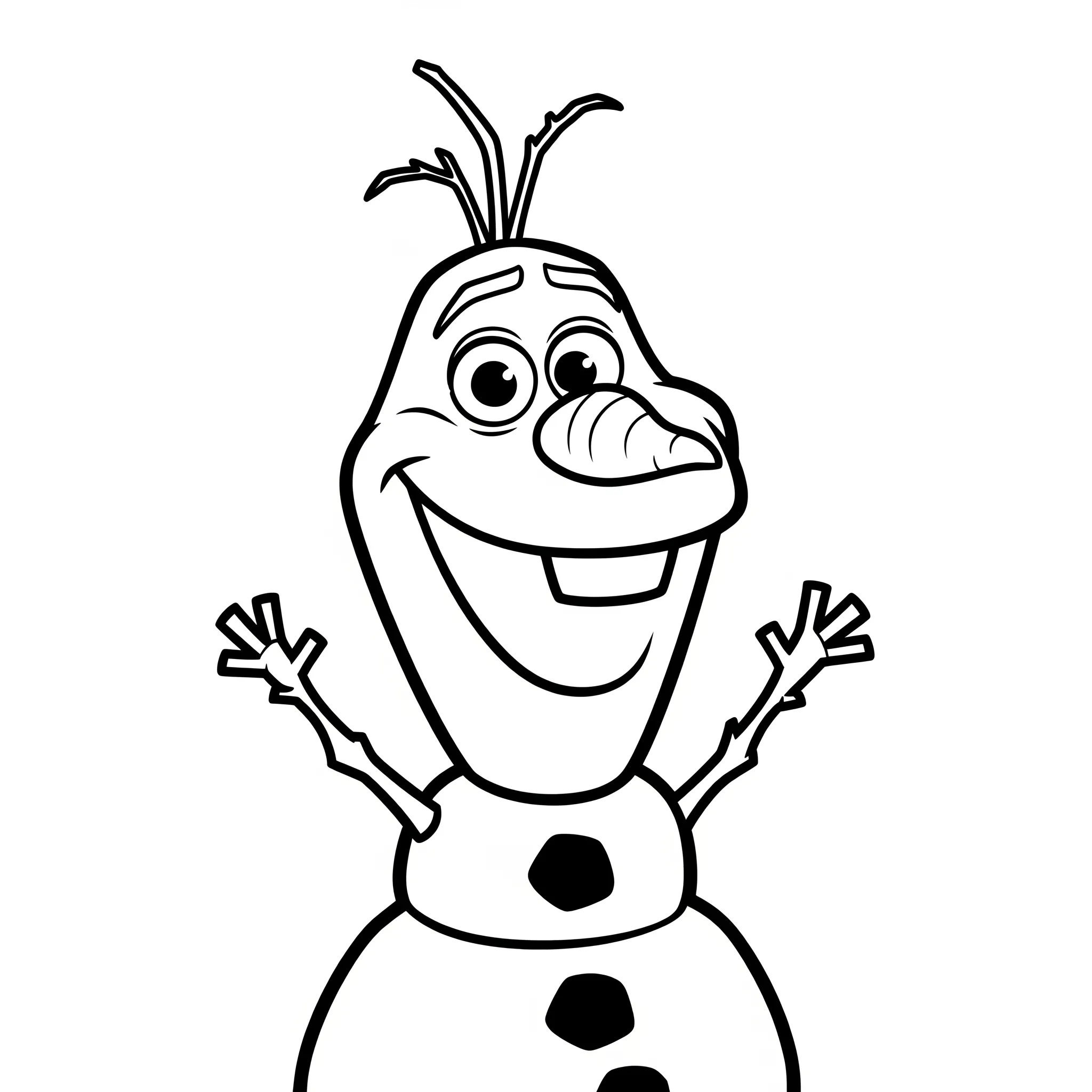 coloriage Le portrait d’Olaf à imprimer pdf