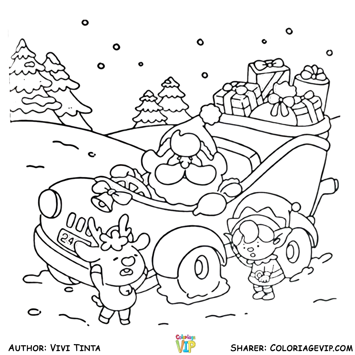 coloriage Merry Lights a colorier en ligne