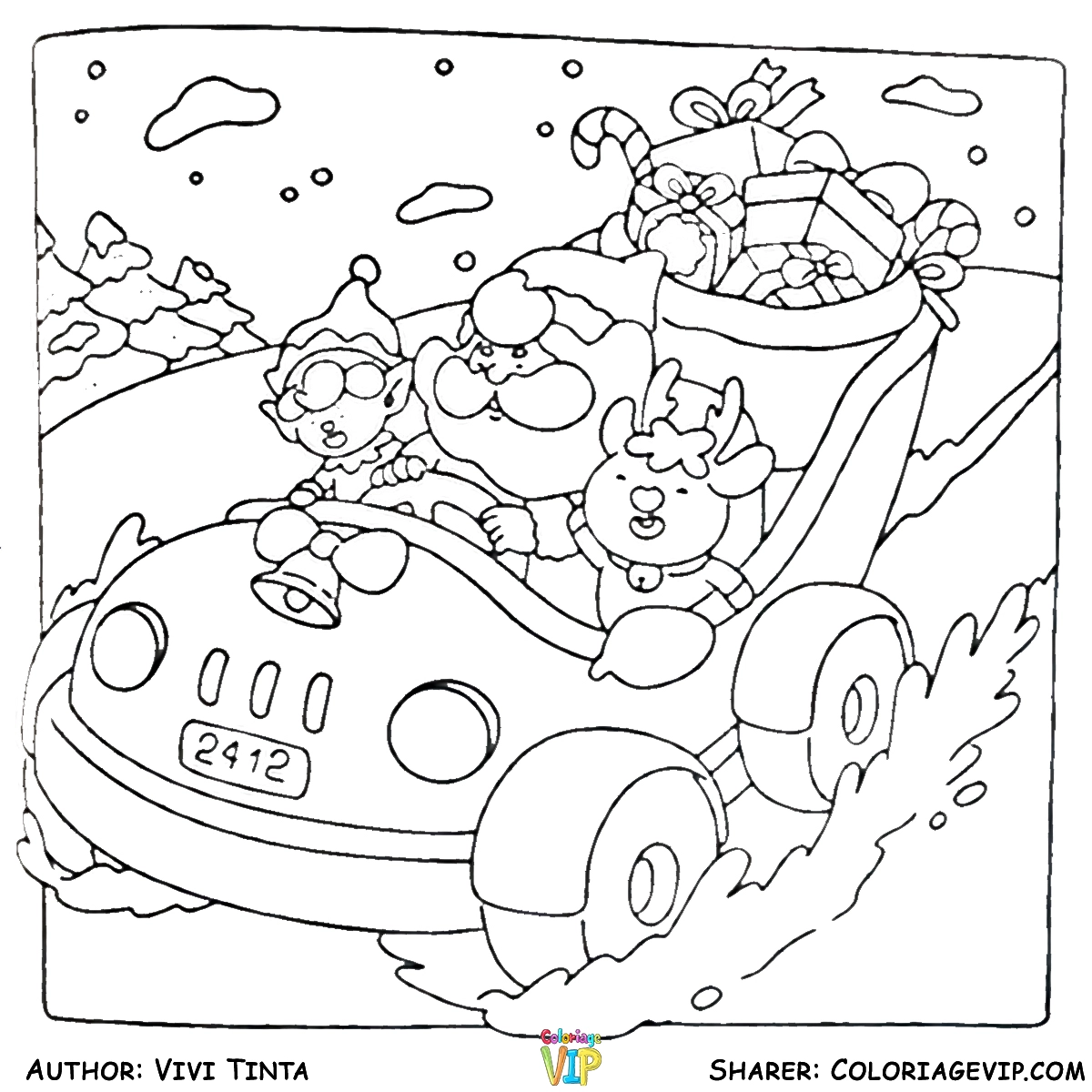 image de coloriage Merry Lights pour enfant