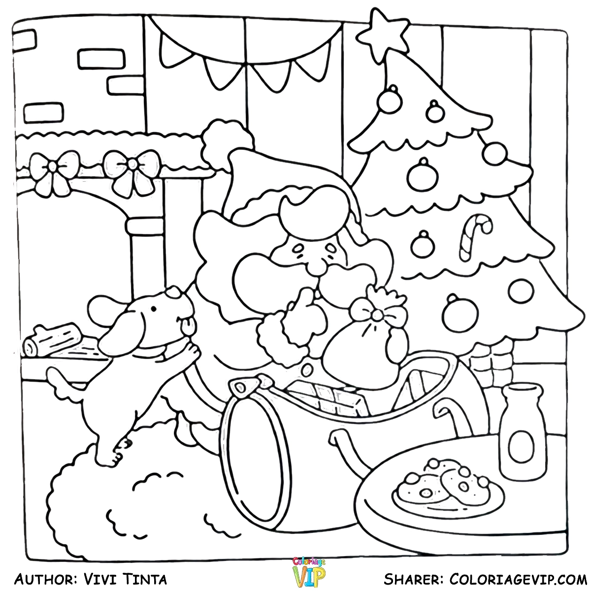 coloriage Merry Lights à imprimer a4