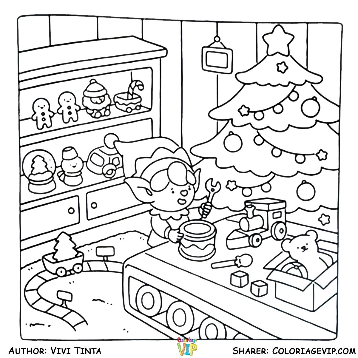 coloriage Merry Lights pour enfant de 4 ans 1