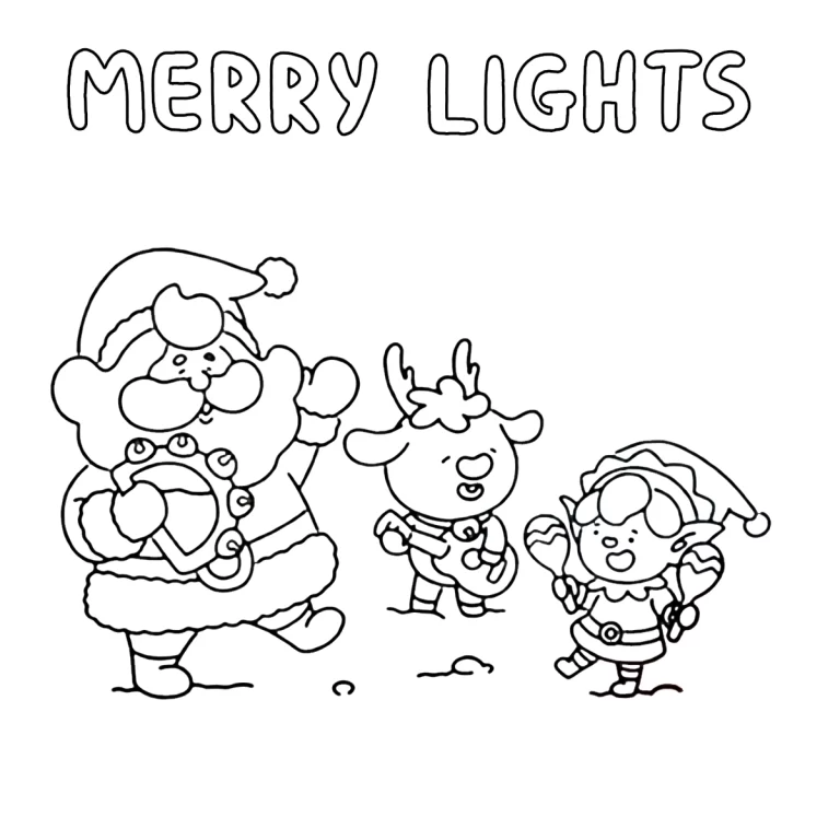Coloriage Merry Lights