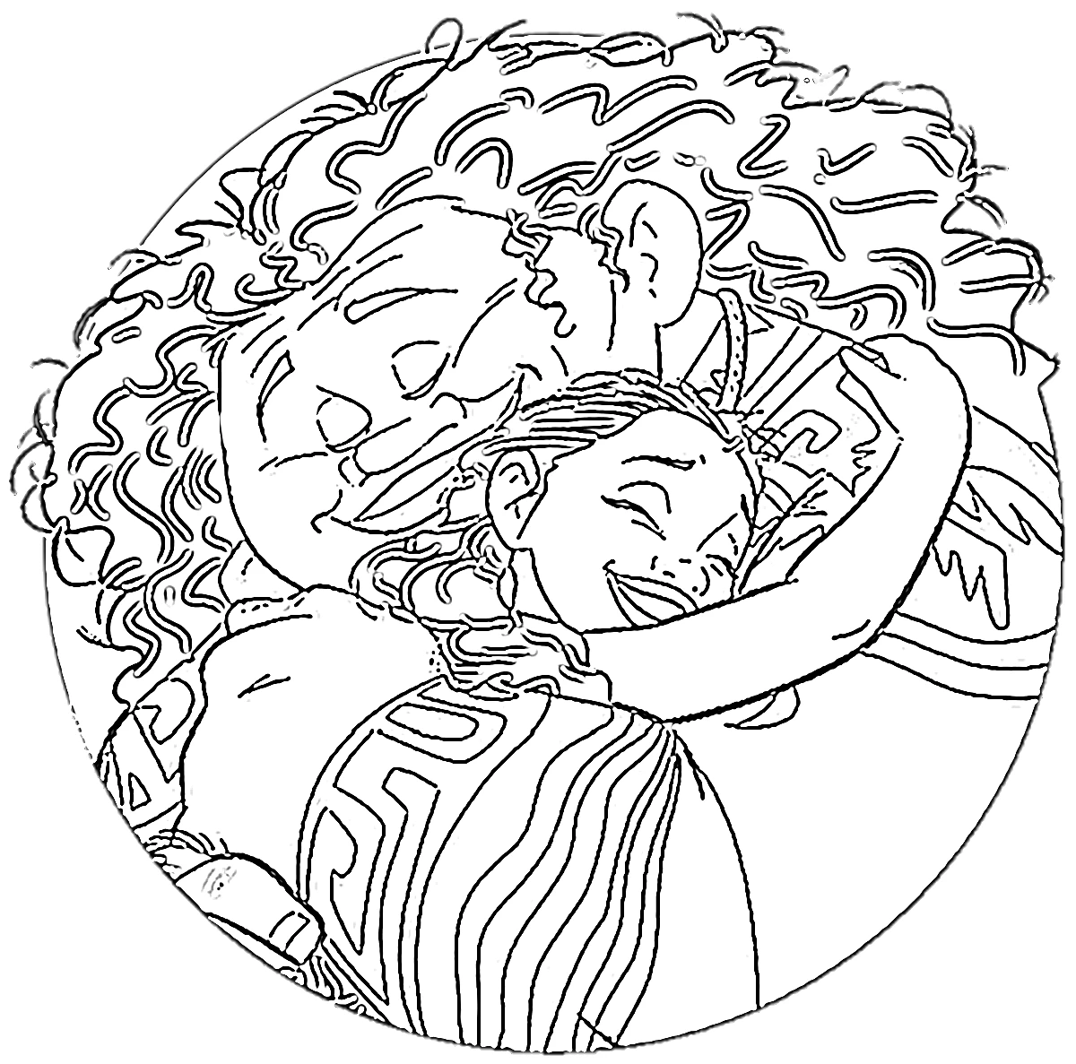 coloriage Moana 2 et decoupage a imprimer gratuit