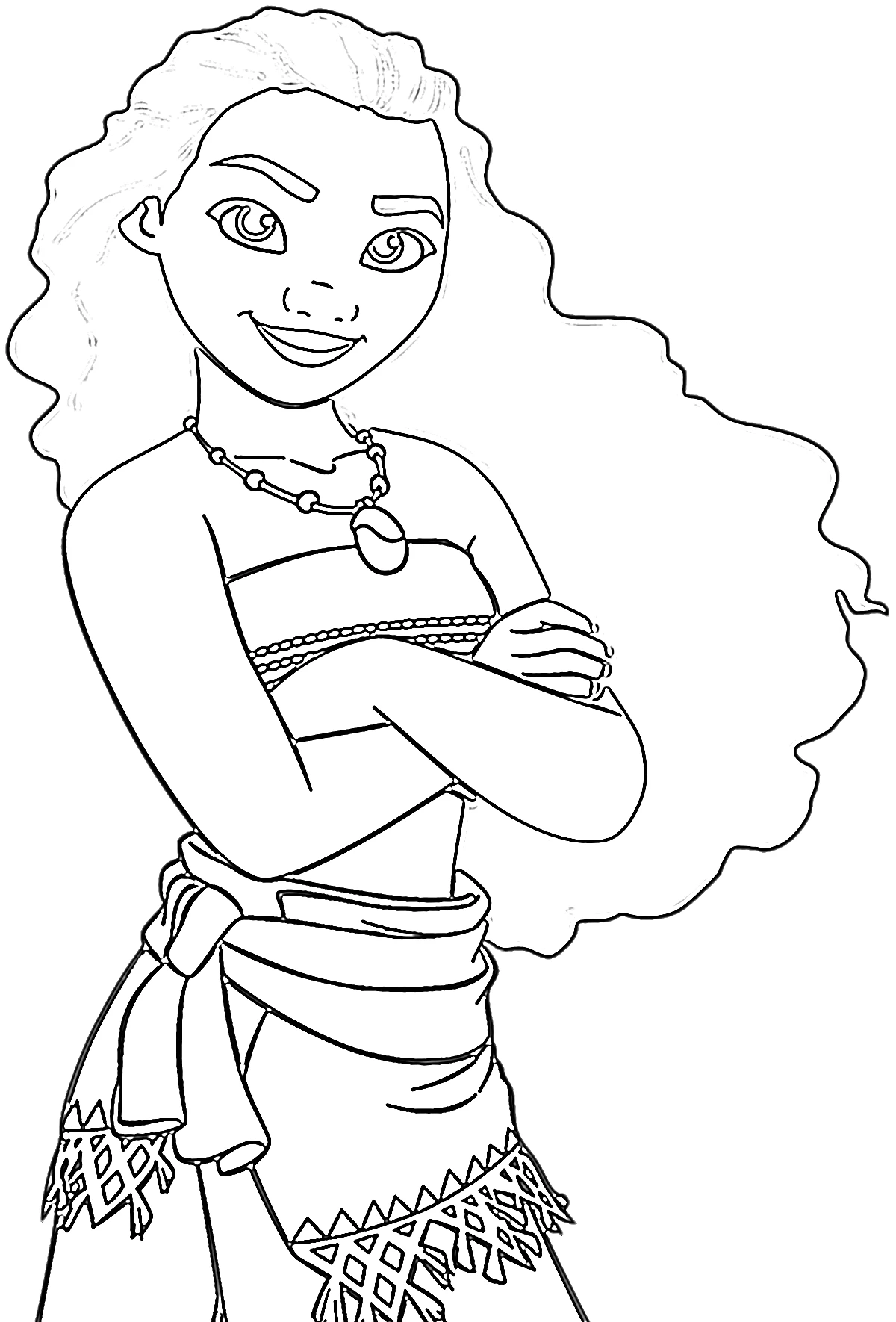 coloriage Moana 2 et apprentissage