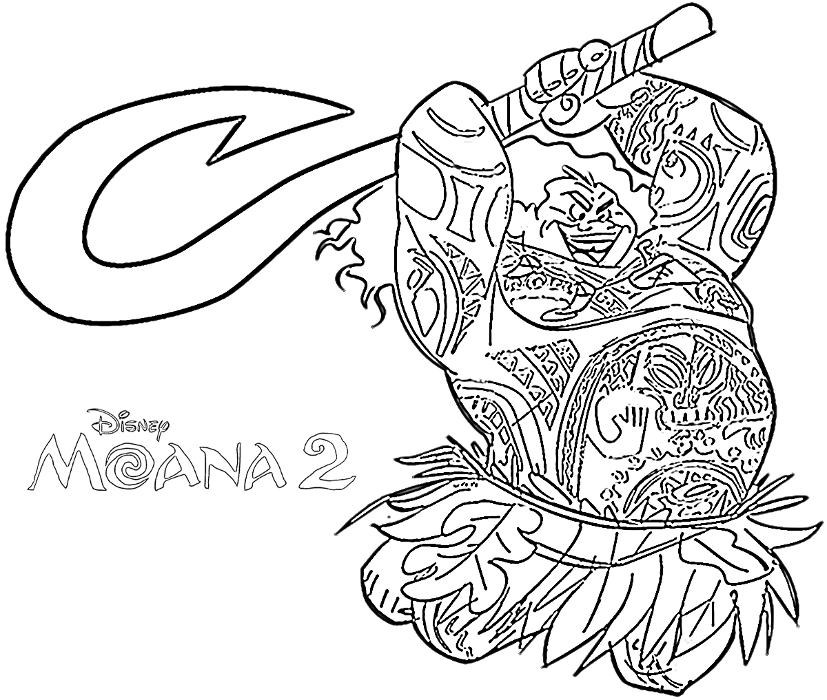 coloriage Moana 2 en ligne 1