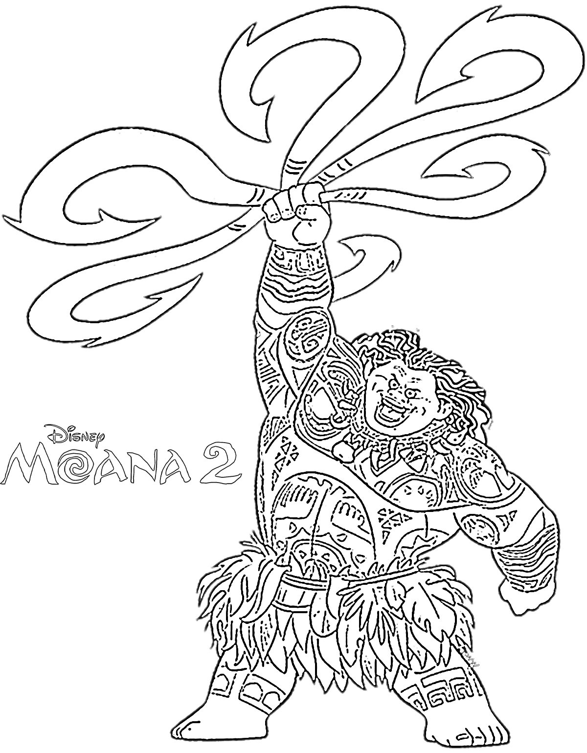 coloriage Moana 2 a dessiner en ligne 1