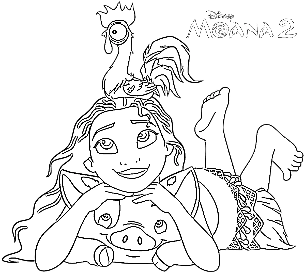 coloriage Moana 2 en ligne