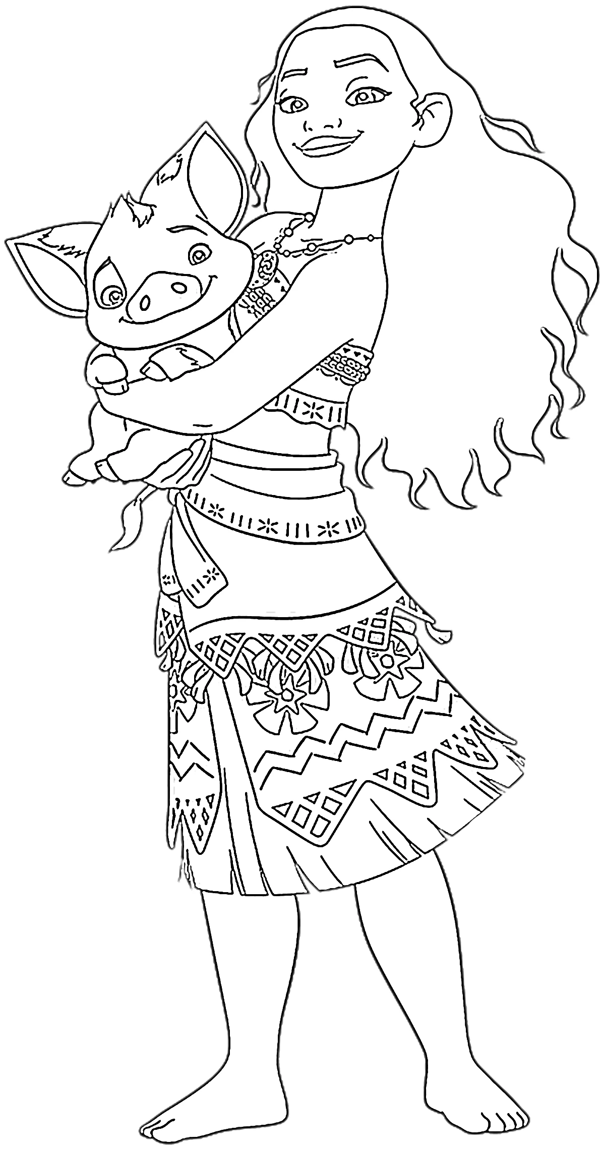 coloriage Moana 2 gratuit a imprimer