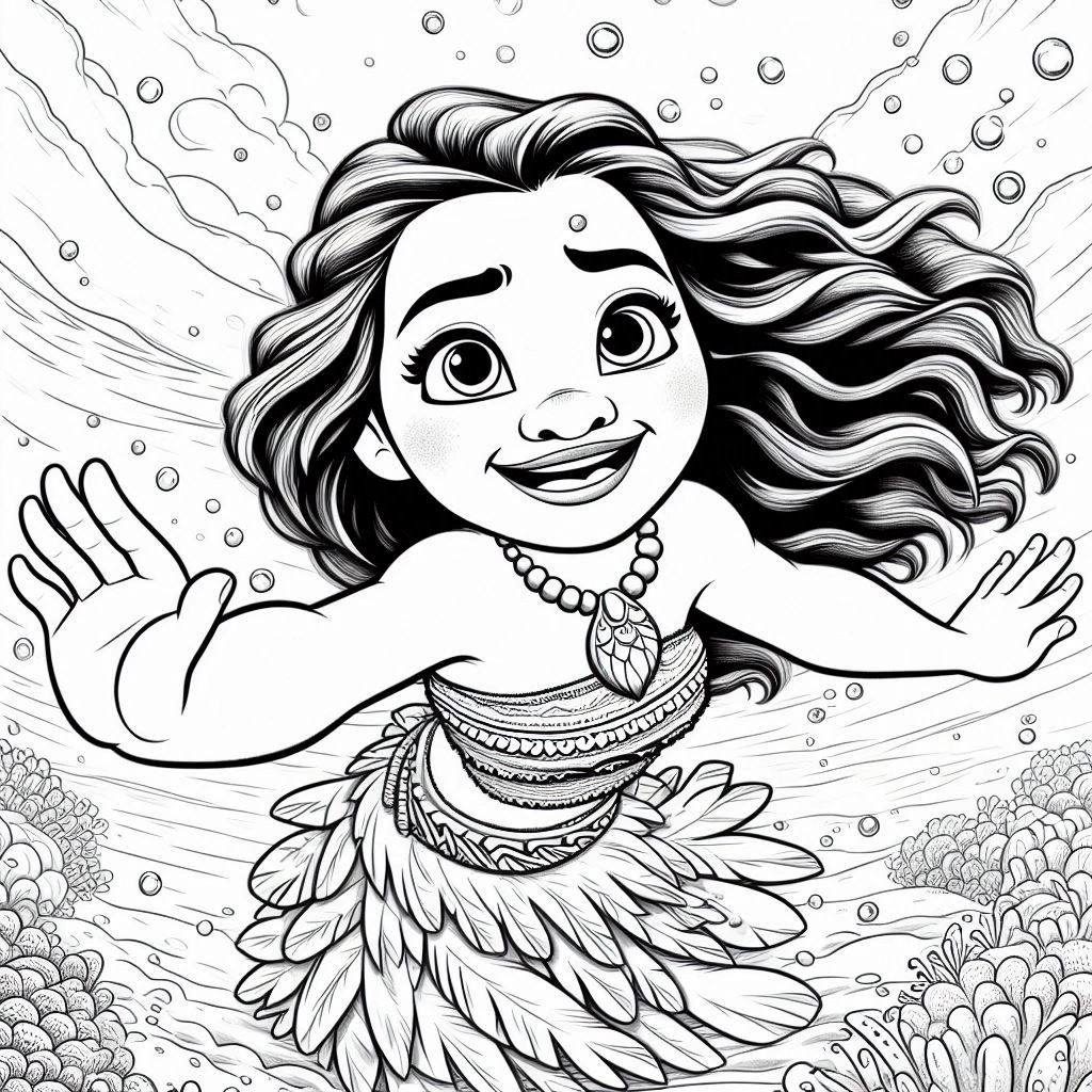 71 Moana 2 Coloring Pages PDF Coloring New Characters