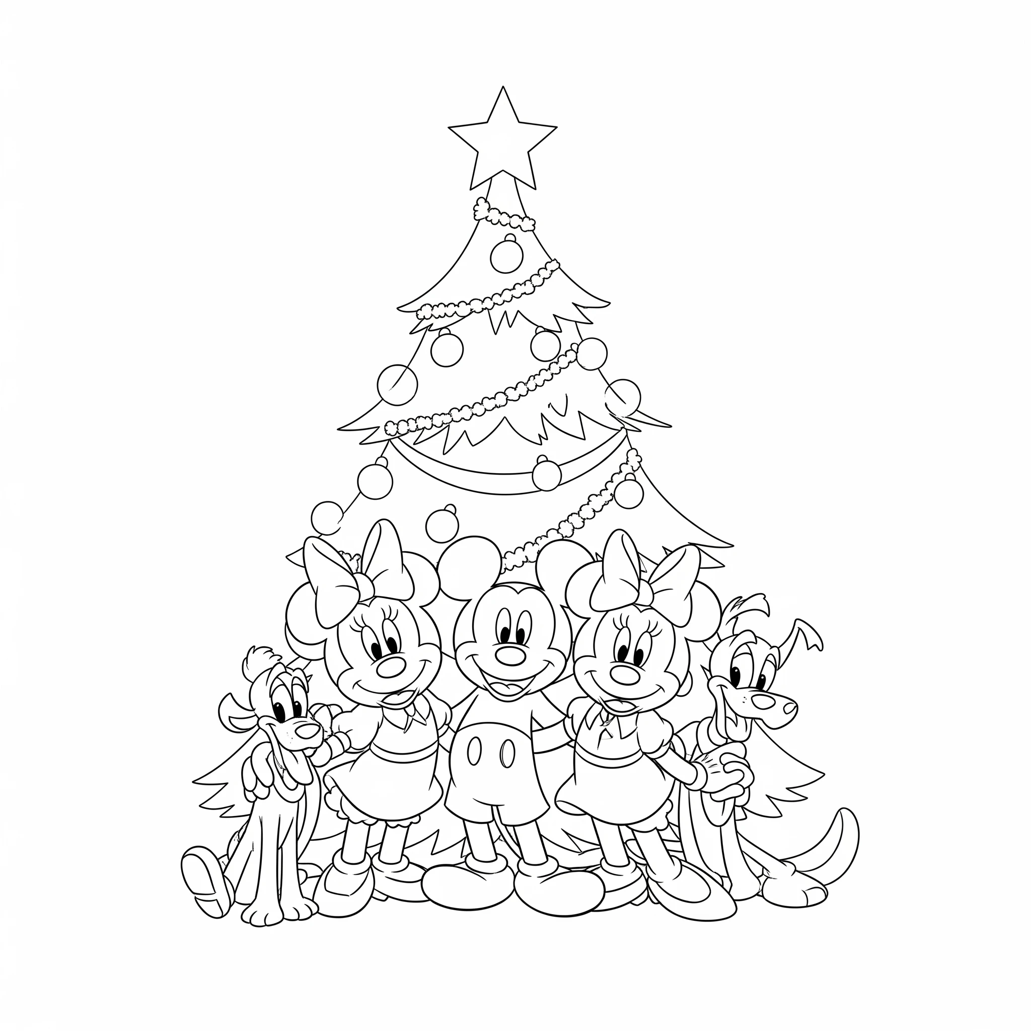a imprimer coloriage Noël Disney gratuit