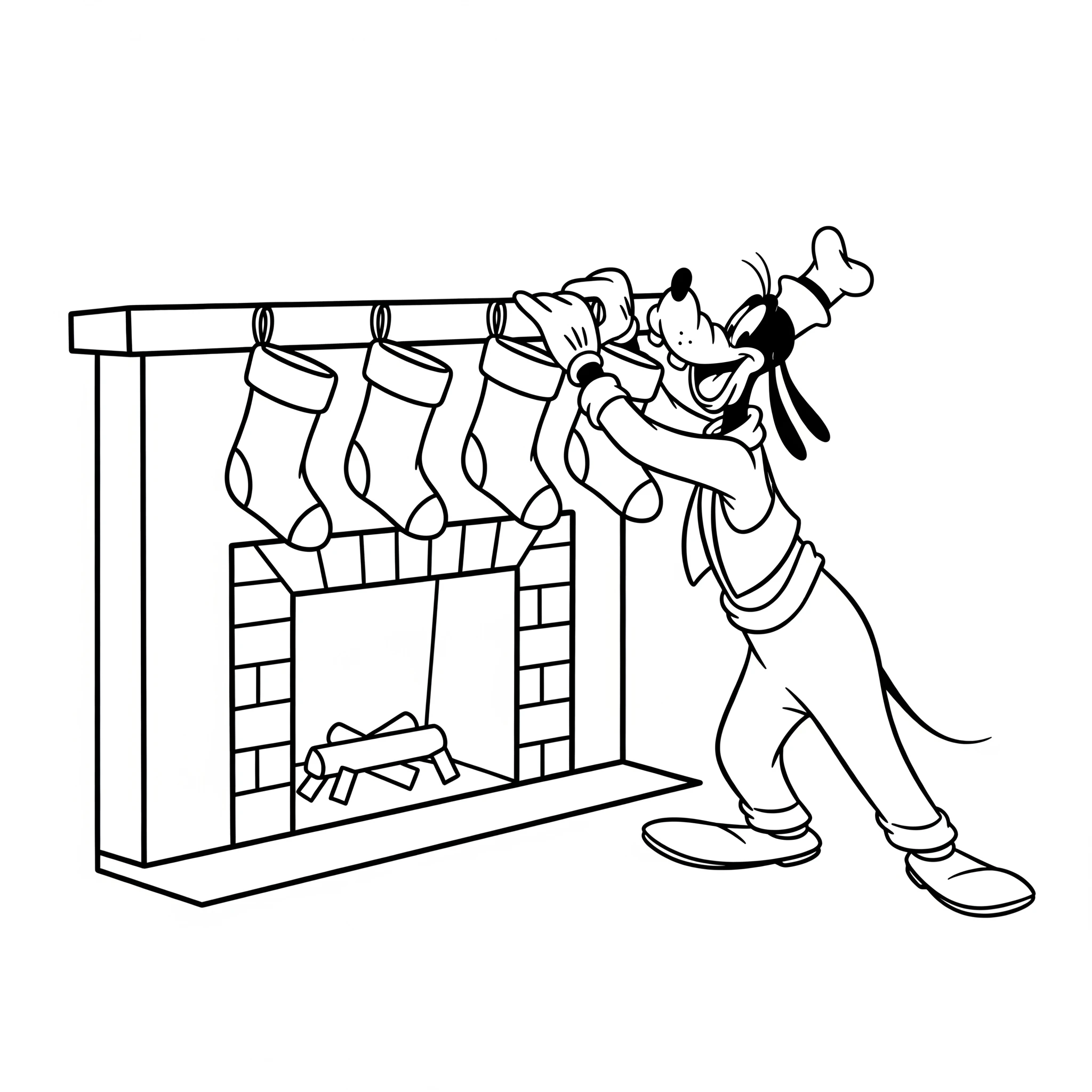 coloriage Noël Disney à imprimer pour enfant de 3 ans