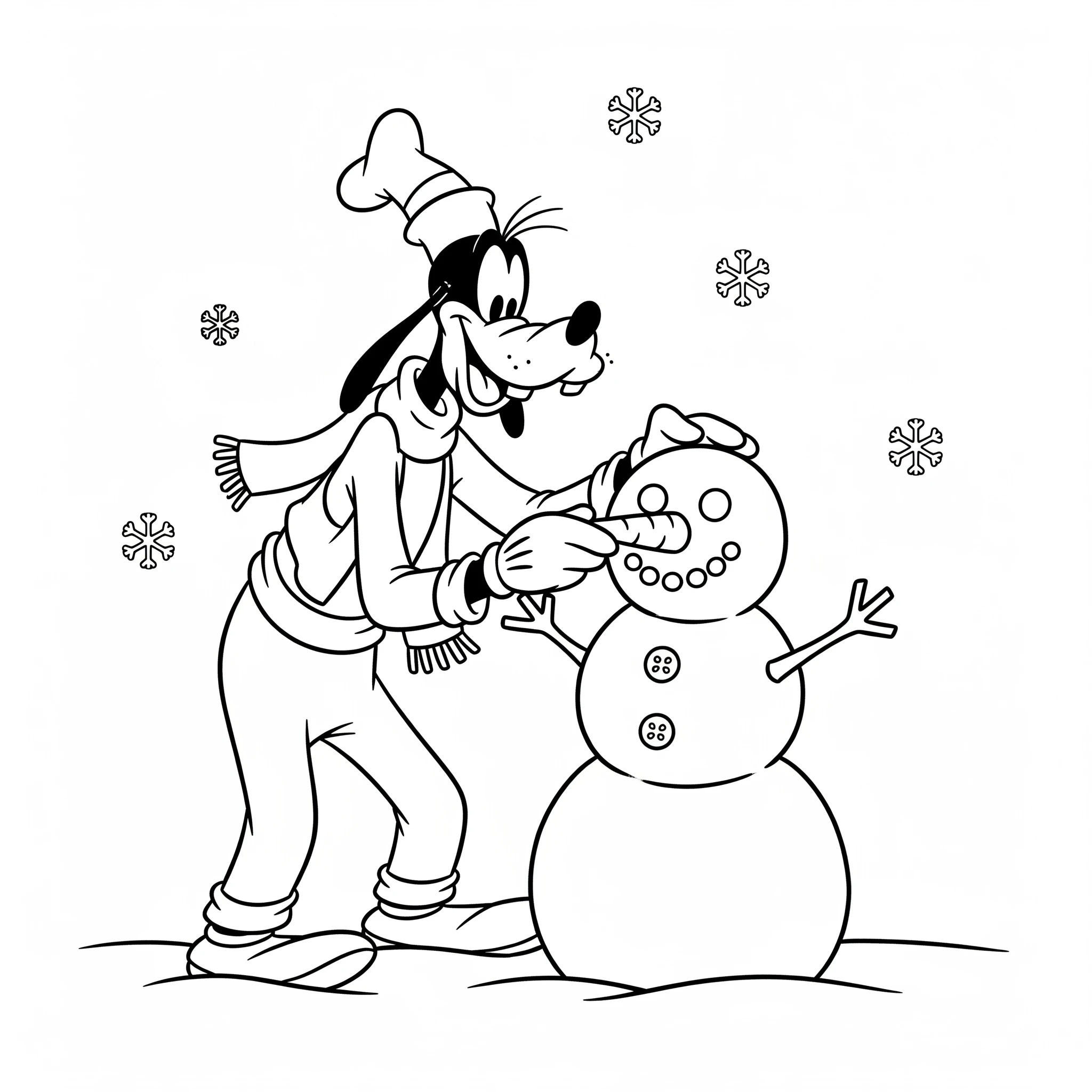 coloriage Noël Disney a imprimer