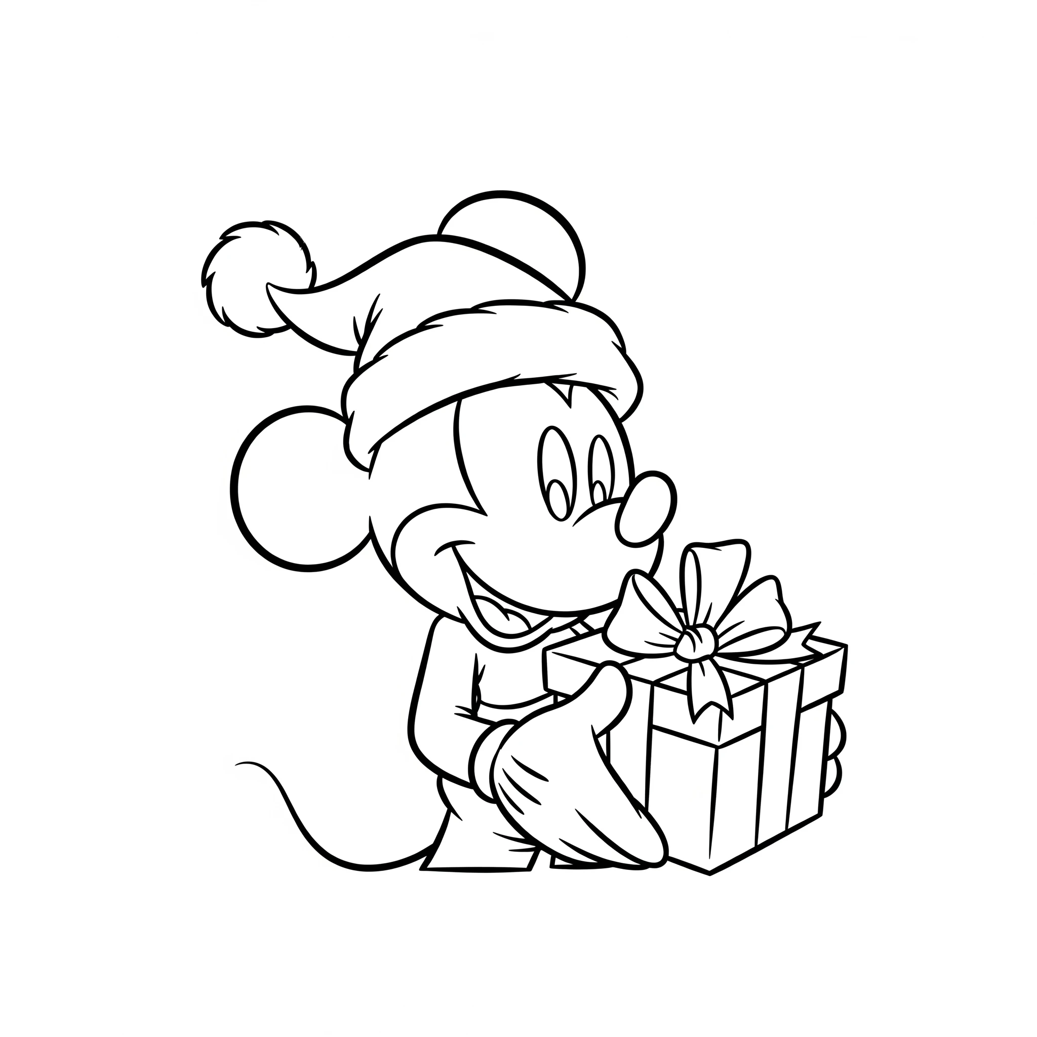 coloriage Noël Disney pour enfant de 6 ans