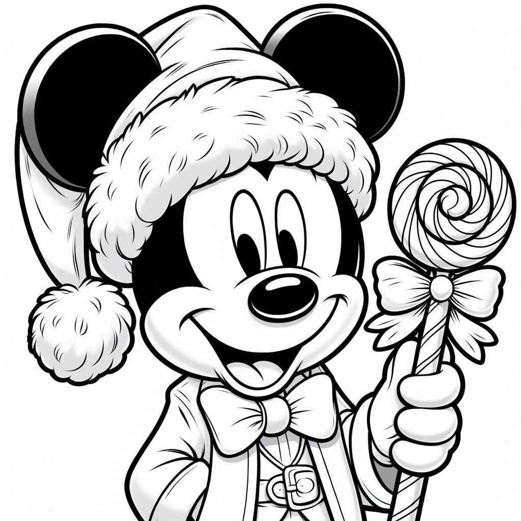 coloriage Noël Disney pour enfant de 2 ans