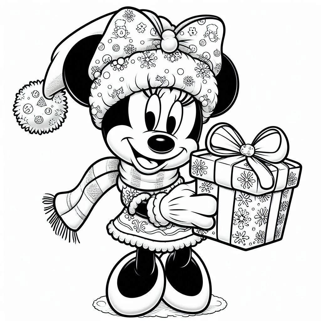 coloriage Noël Disney a colorier en ligne