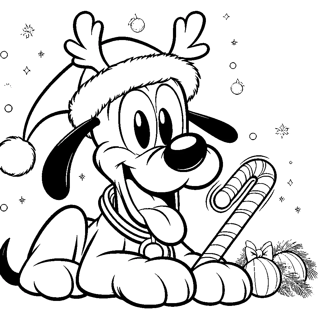 télécharger coloriage Noël Disney gratuit