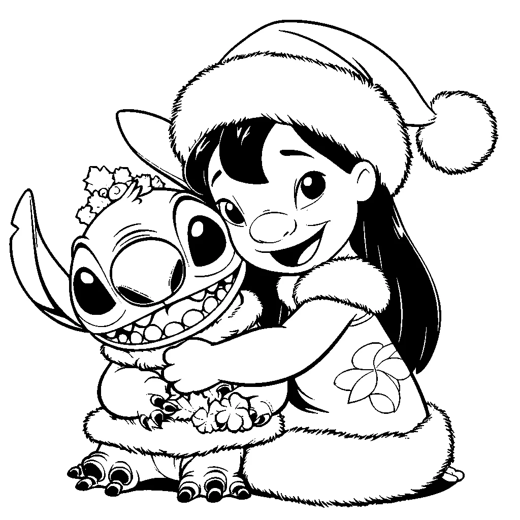 coloriage Noël Disney a imprimer gratuit