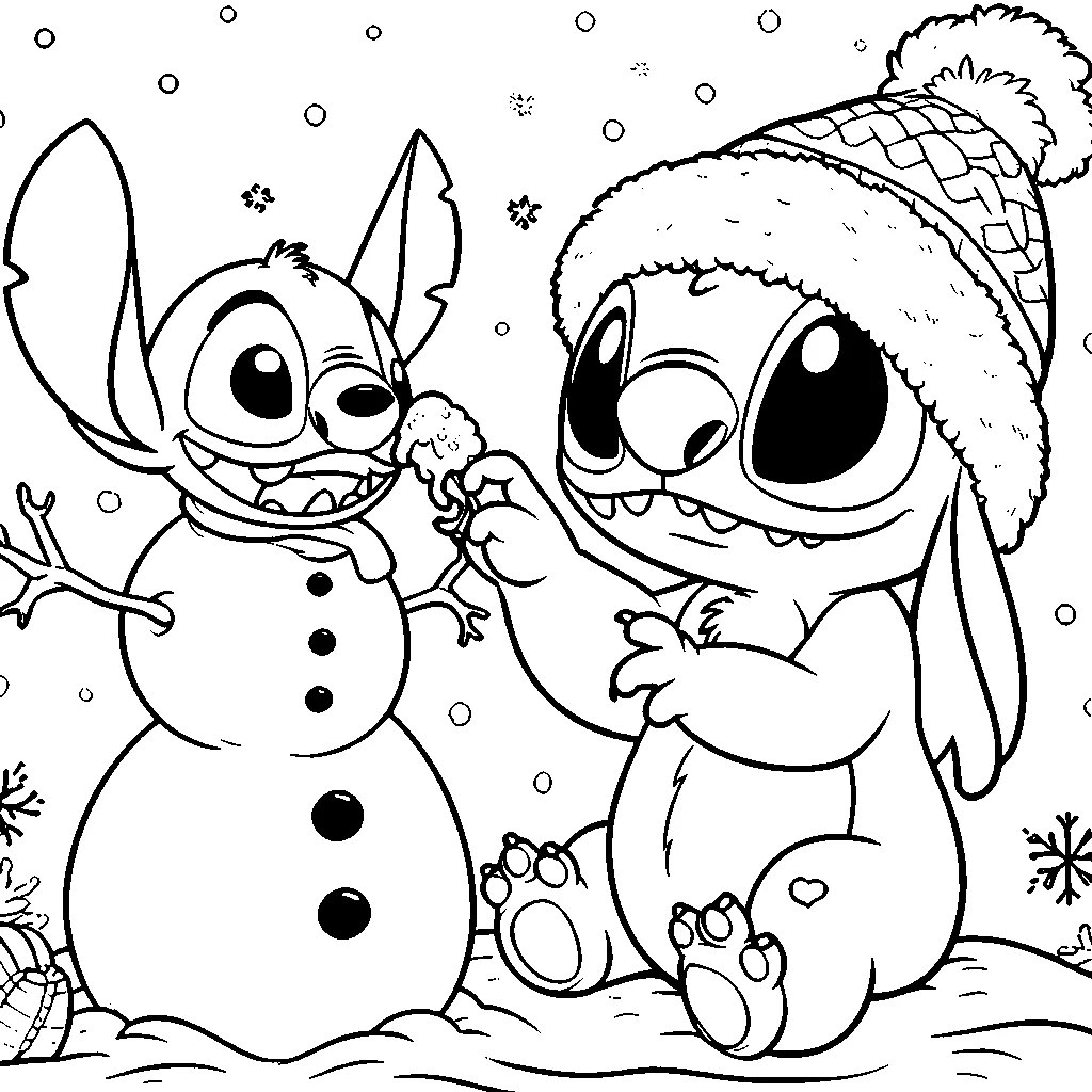 coloriage Noël Disney à imprimer pour enfant de 9 ans