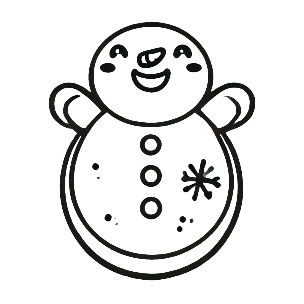 coloriage Noel Kawaii pour enfant gratuit