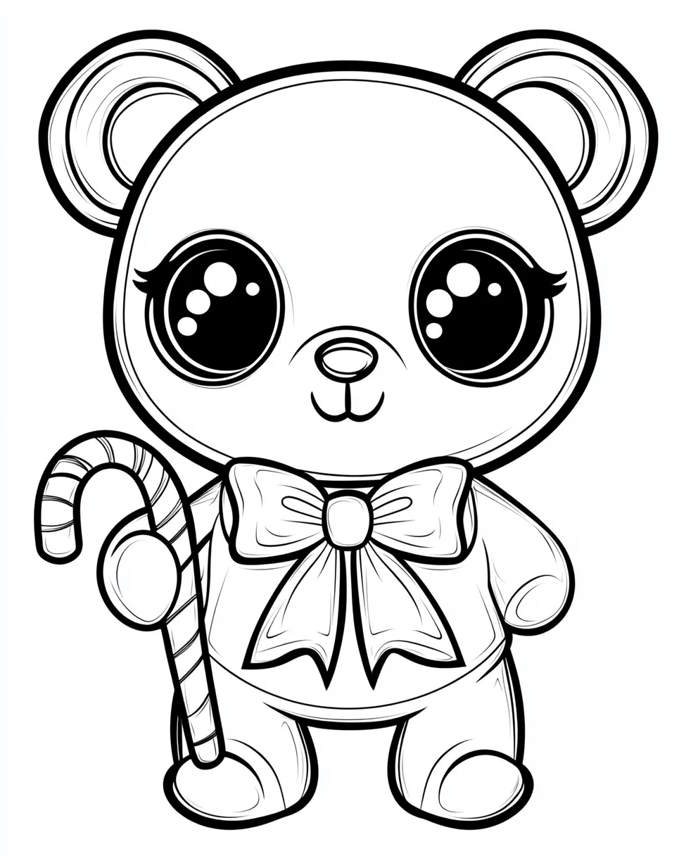 coloriage Noel Kawaii à imprimer gratuitement pdf