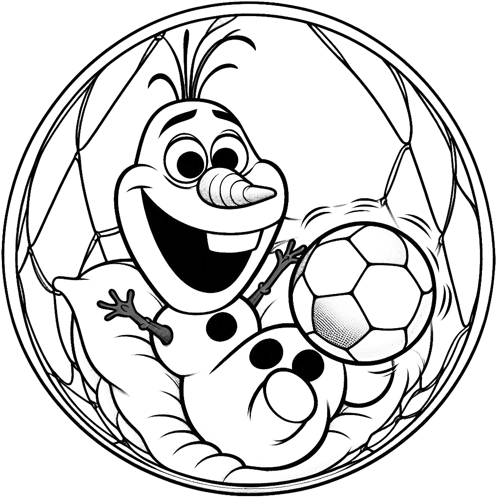 imprimer coloriage Olaf gratuit