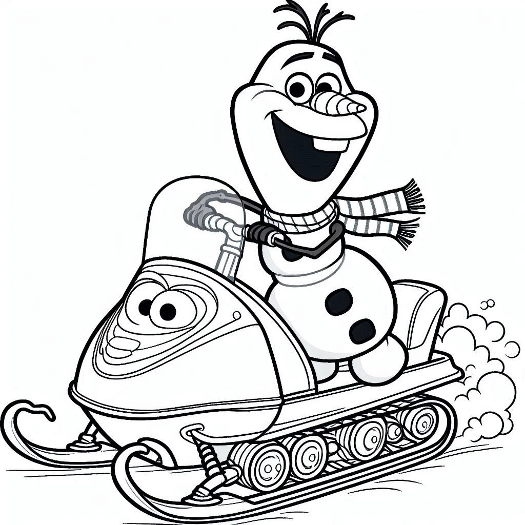 coloriage Olaf pour enfants 1