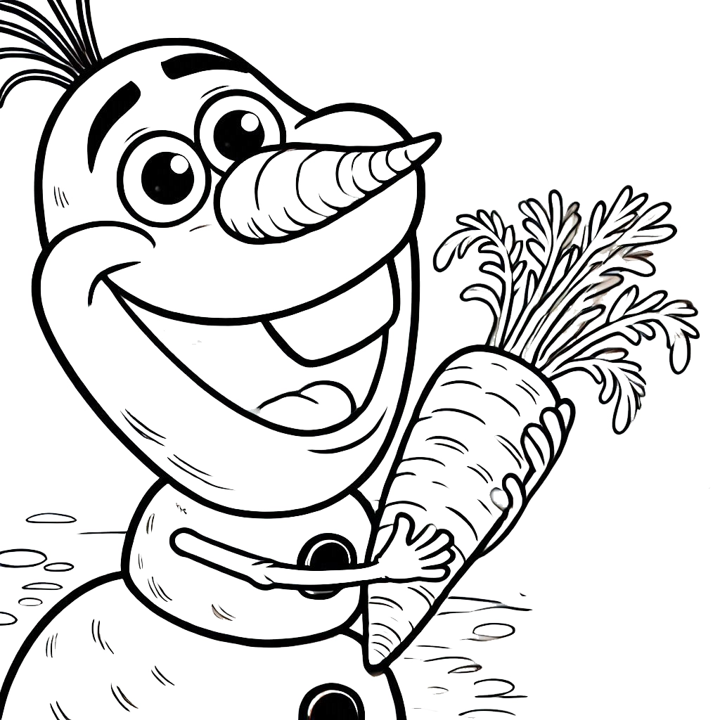 coloriage Olaf à imprimer pdf