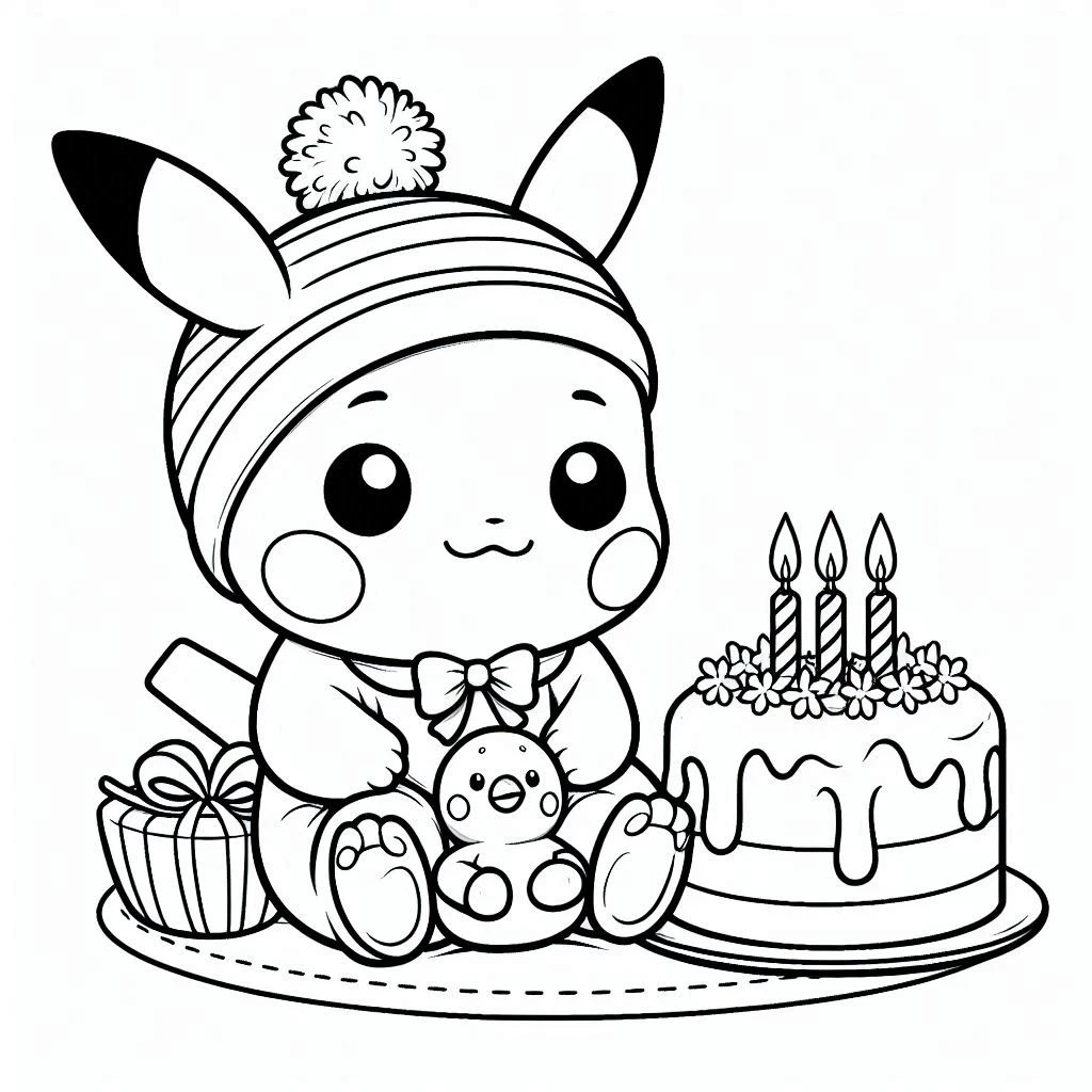 coloriage Pikachu gratuit en ligne