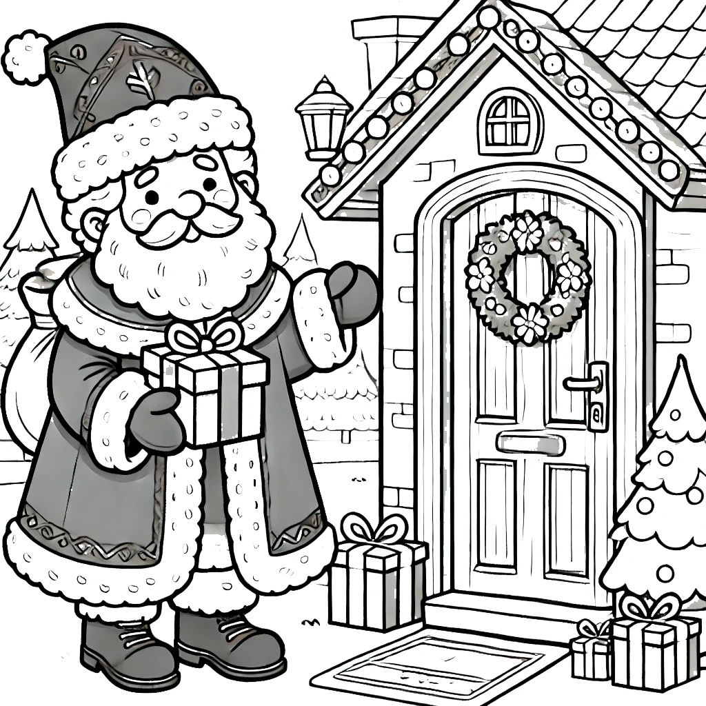 Coloriage Saint Nicolas Imprimer Le Gentil Saint