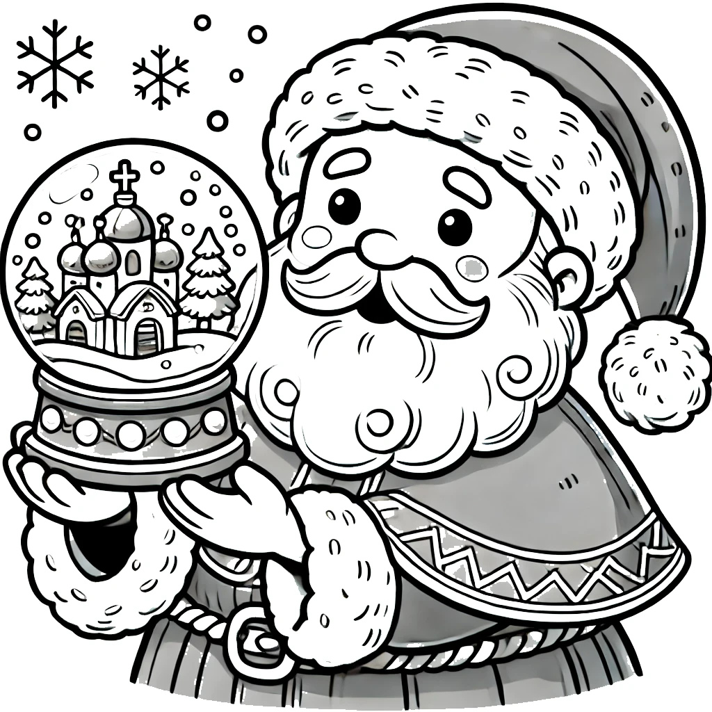 coloriage Saint Nicolas et decoupage a imprimer gratuit 1