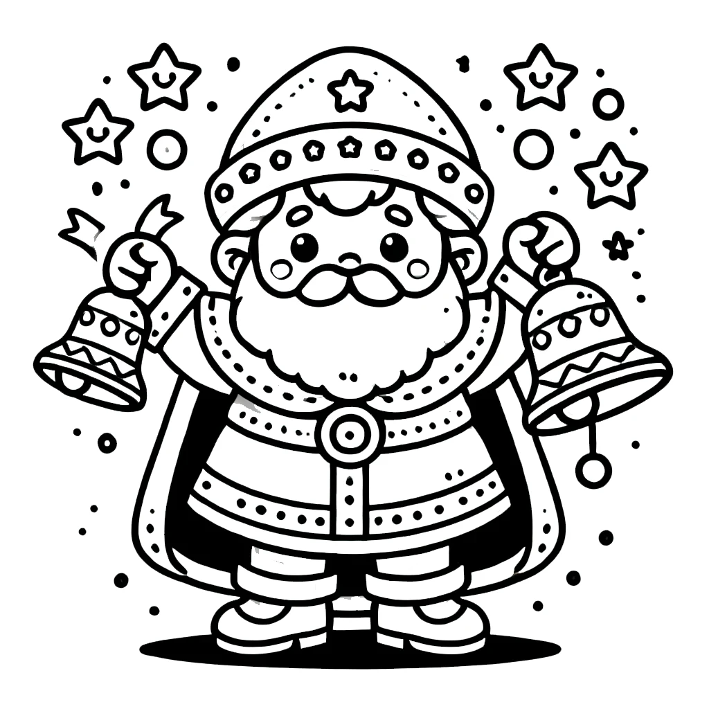 coloriage Saint Nicolas à imprimer pdf 1