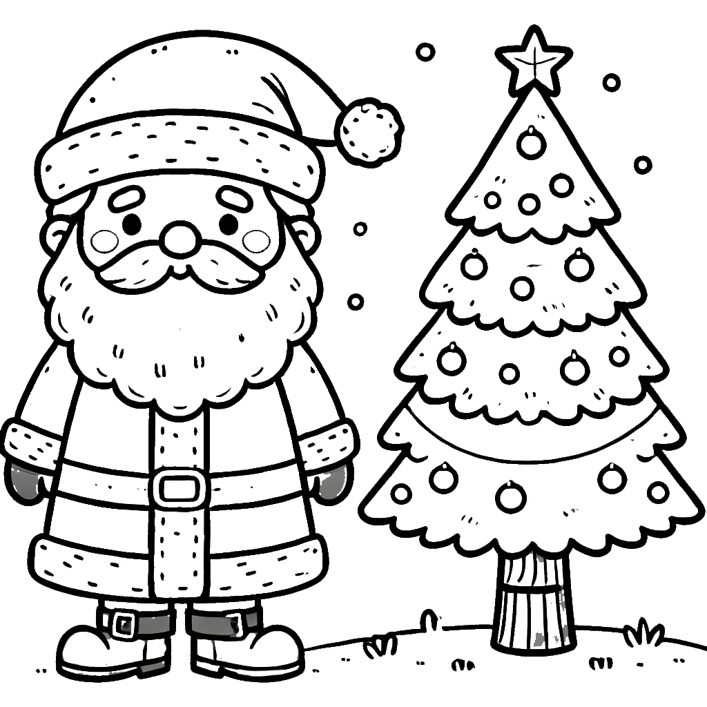 coloriage Saint Nicolas pour enfants à télécharger 1