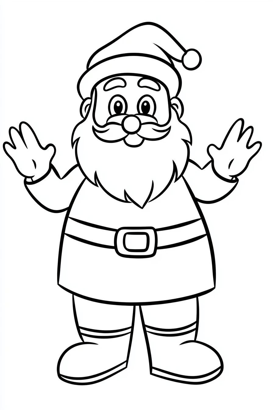 coloriage Saint Nicolas à imprimer pour enfant de 10 ans 2