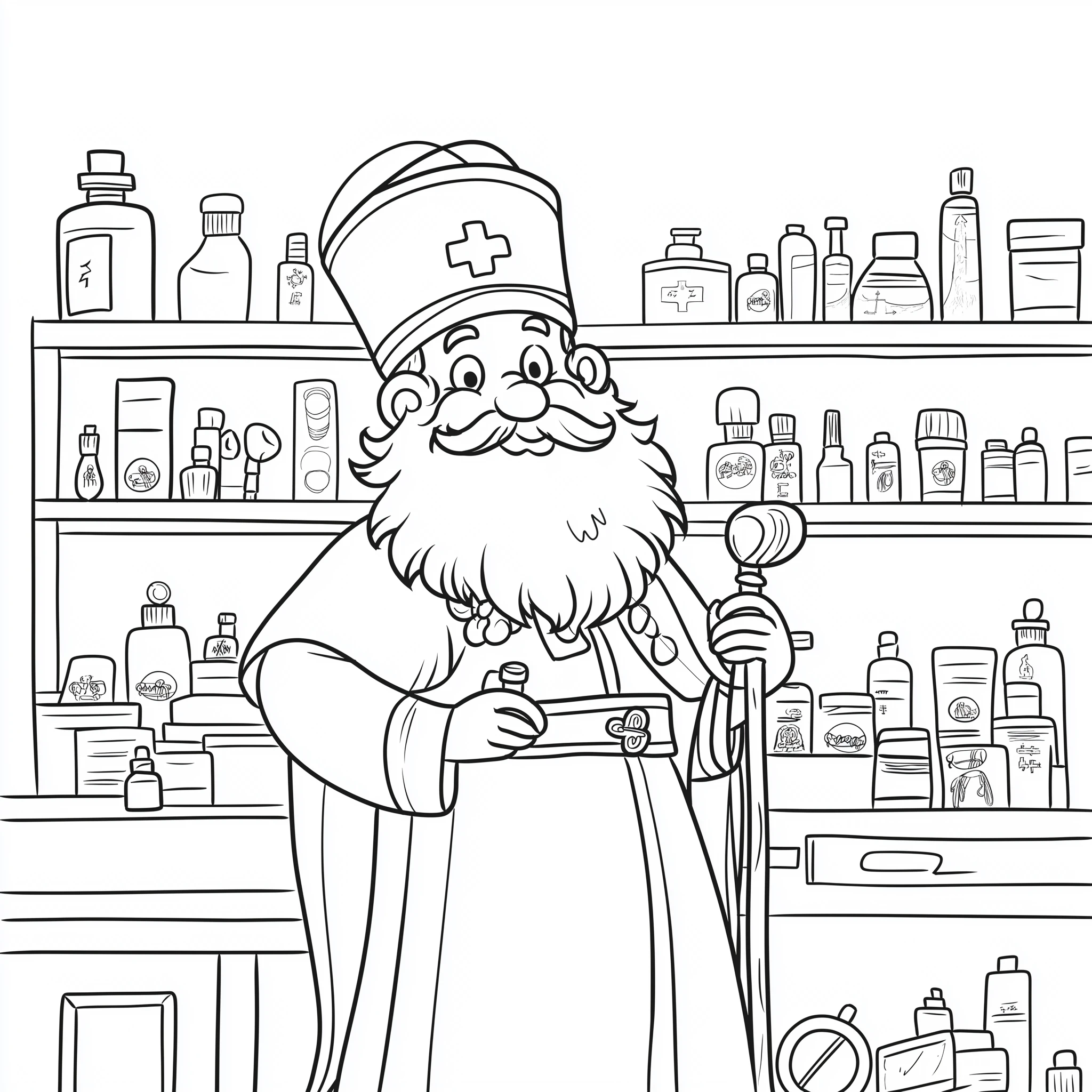 coloriage Saint Nicolas pour enfant de 5 ans