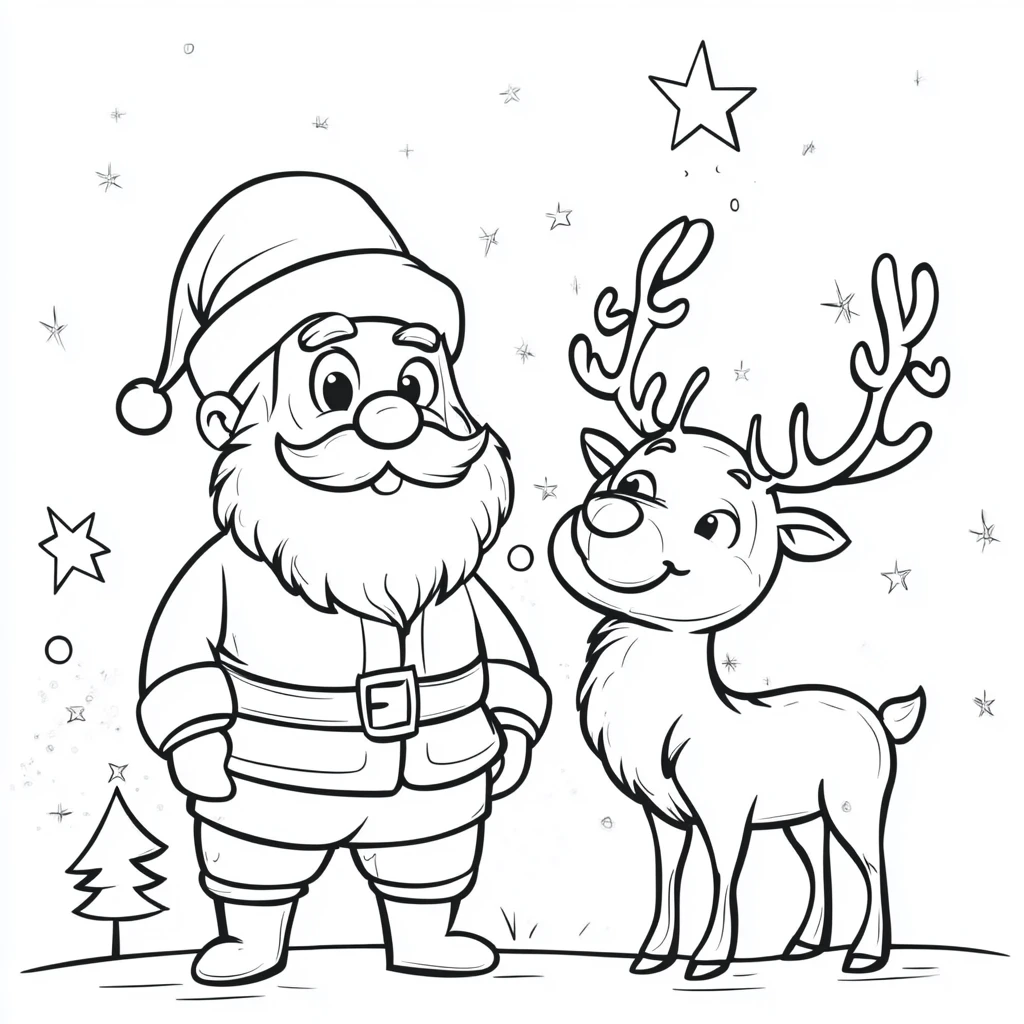 coloriage Saint Nicolas pour enfant de 6 ans