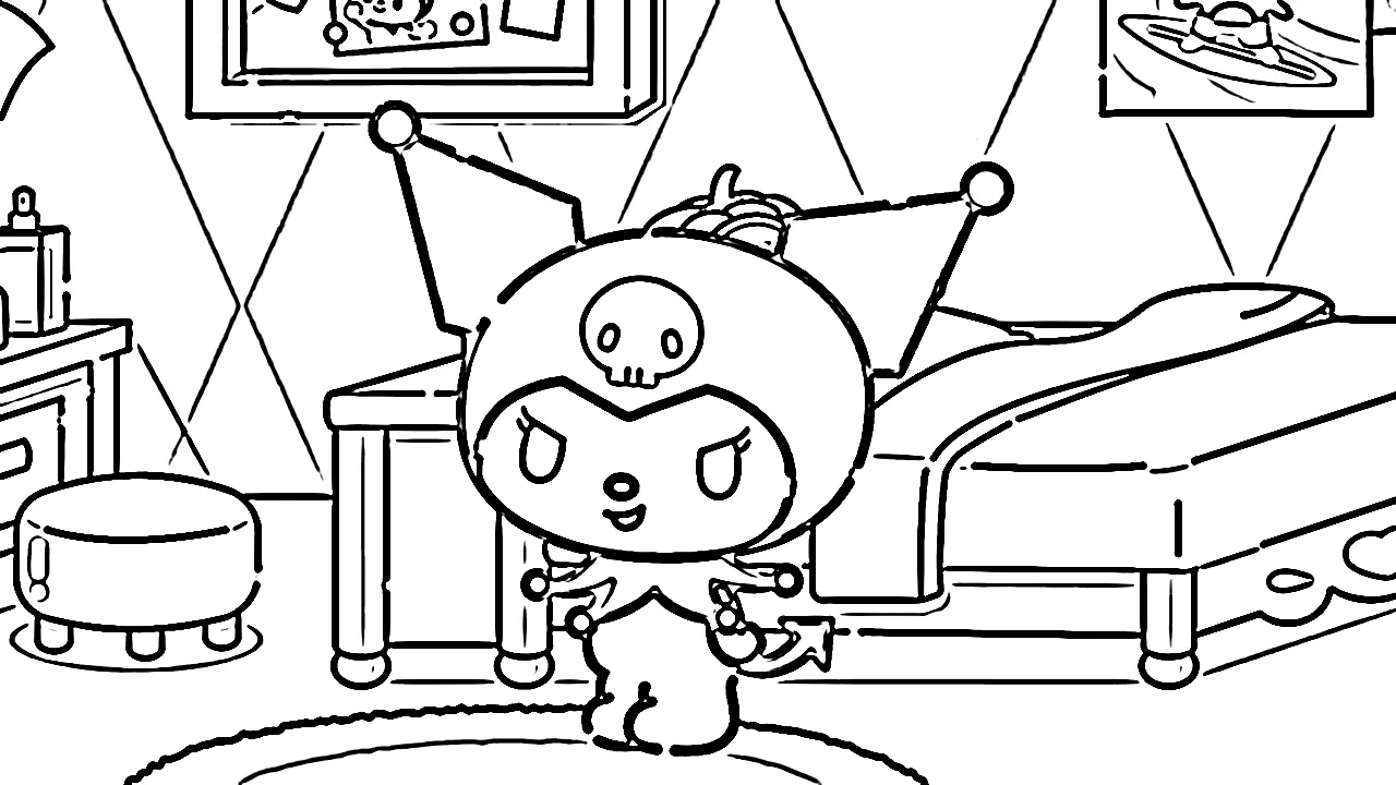 coloriage Sanrio à imprimer gratuitement