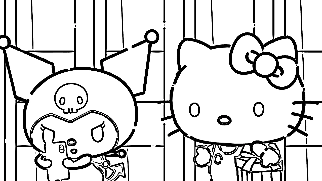 image pour coloriage Sanrio enfant 1