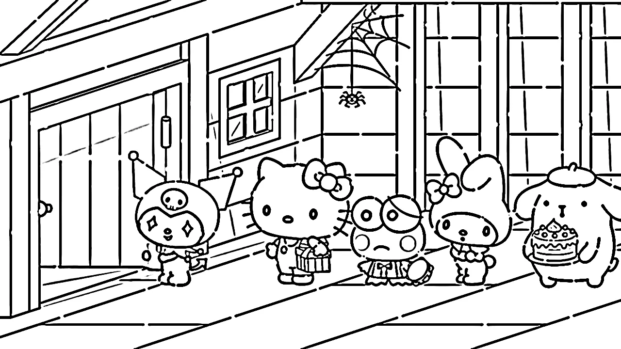 coloriage Sanrio à imprimer gratuitement 1