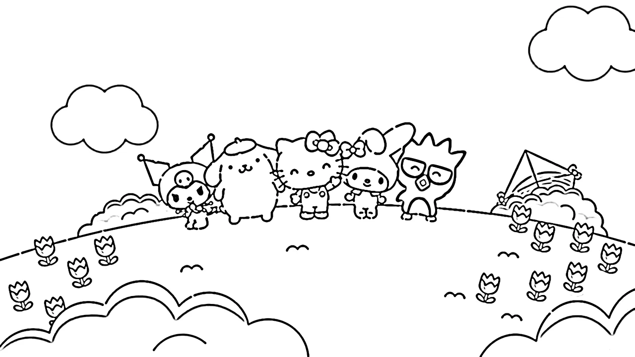 imprimer coloriage Sanrio 1