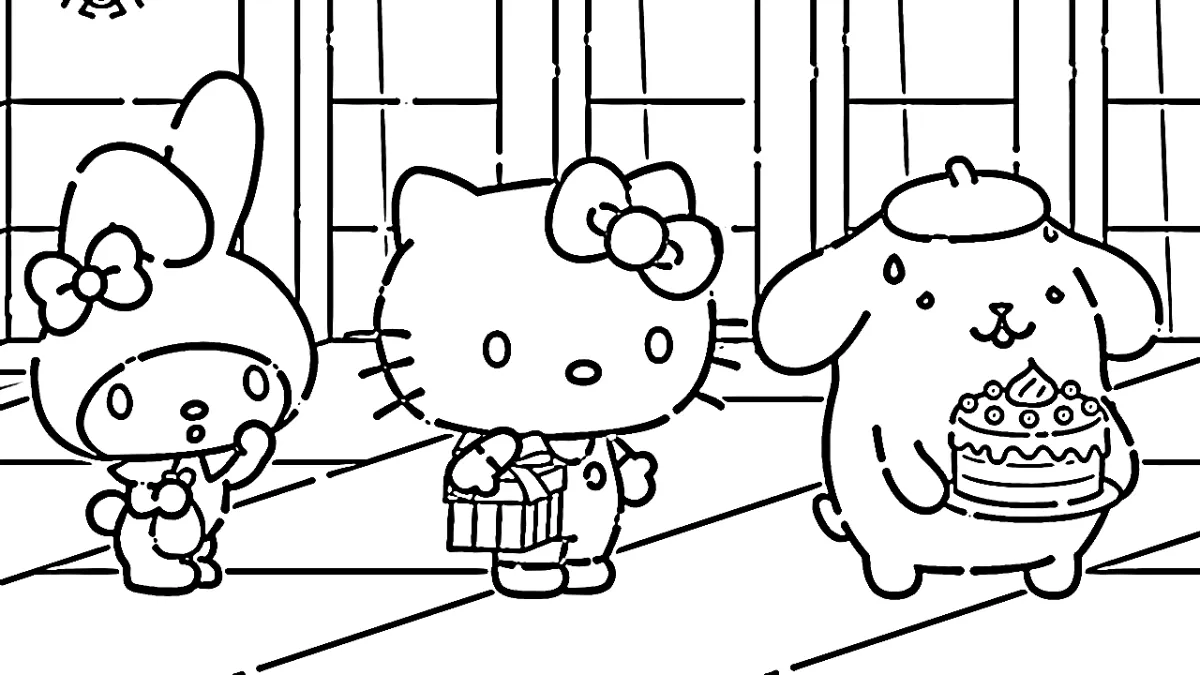 coloriage Sanrio pour enfants à télécharger