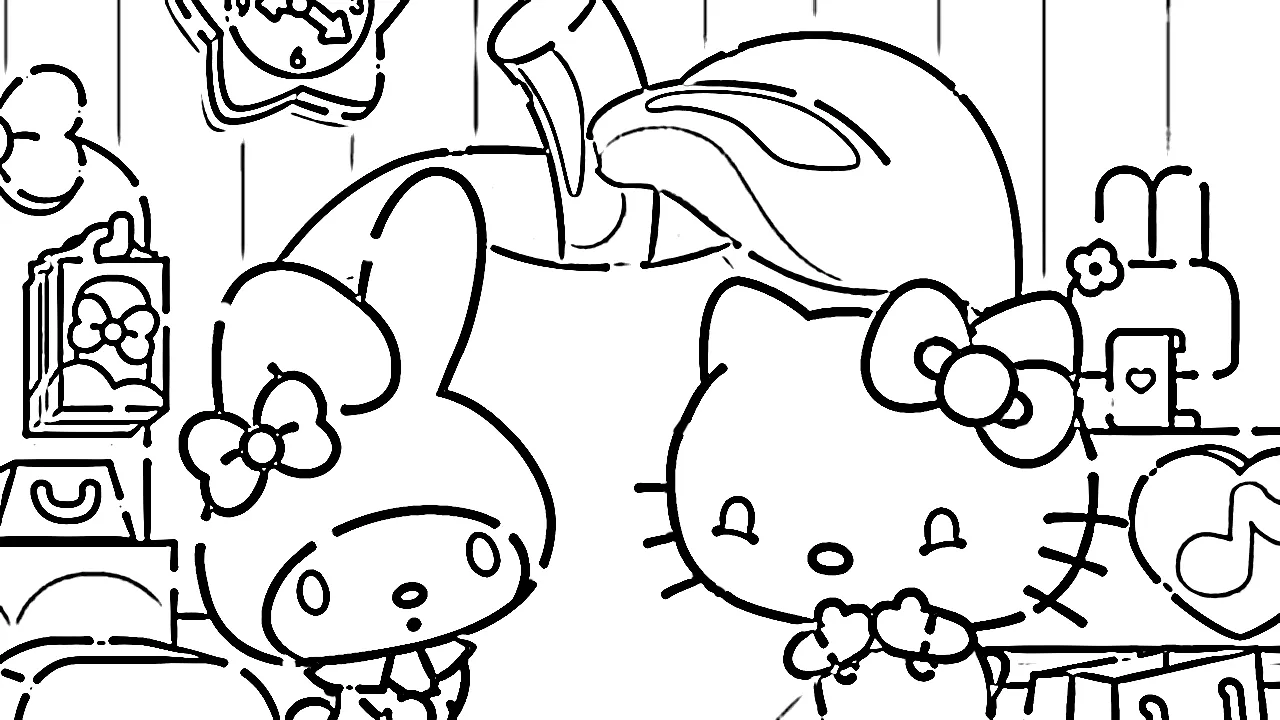 coloriage Sanrio a dessiner en ligne