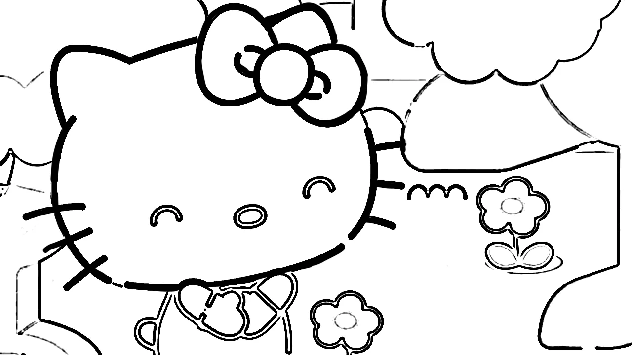 coloriage Sanrio a imprimer pour enfant de 4 ans 1