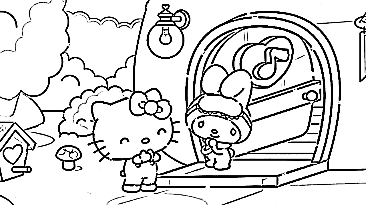 coloriage Sanrio à imprimer gratuit