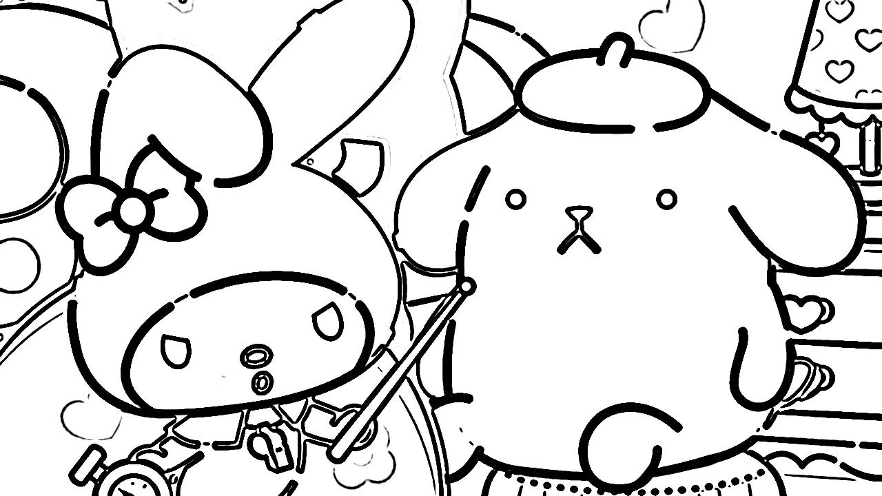 coloriage Sanrio à imprimer pdf