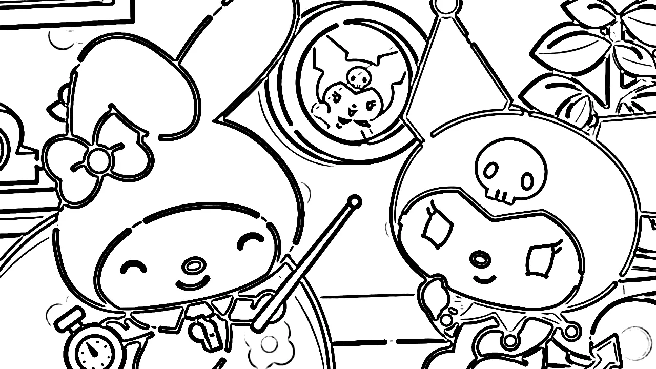 coloriage Sanrio pour enfants à imprimer